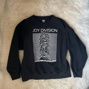 Vintage | grail joy division unknown pleasures black sweatshirt